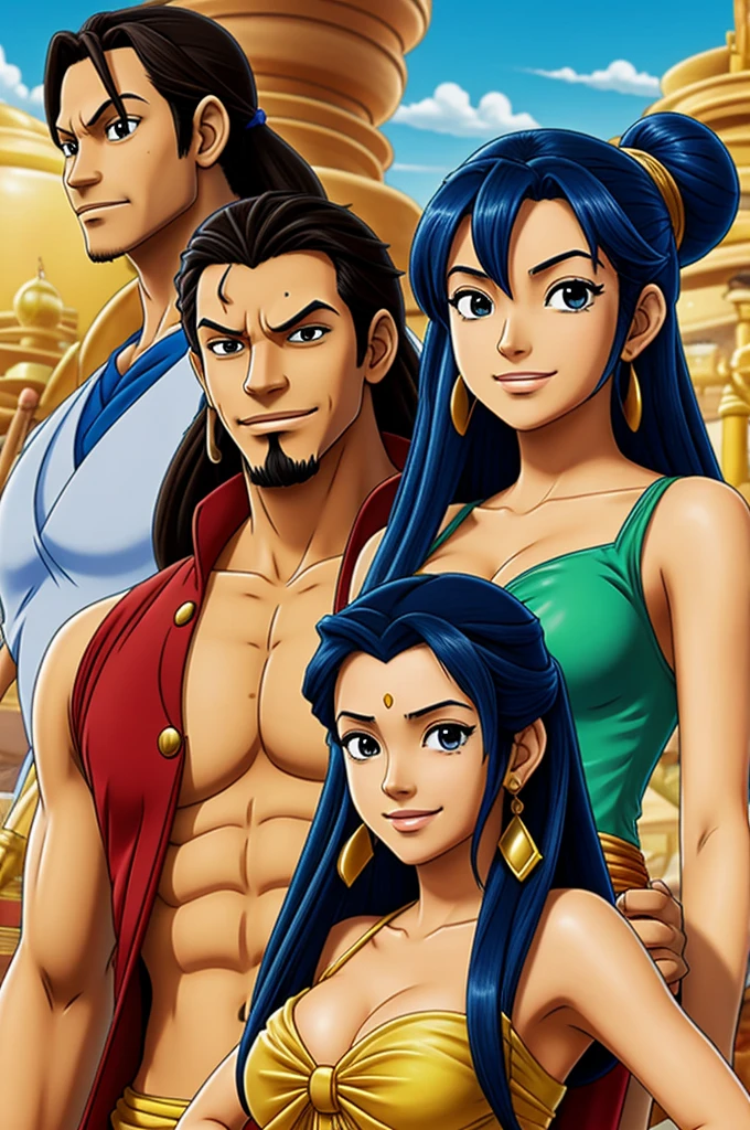Jasmine in aladdin on one piece anime version