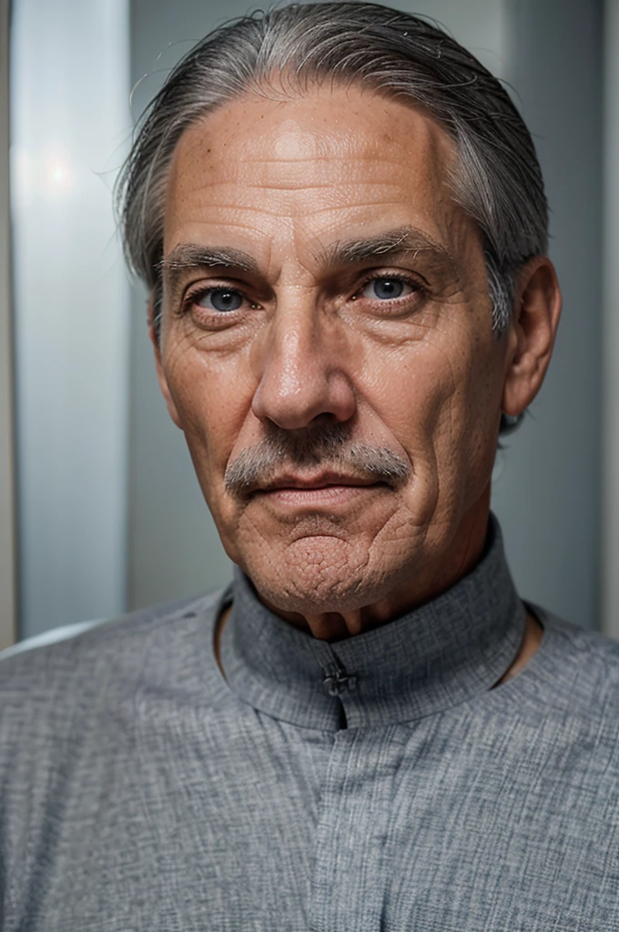 Sr. Dubois:
* Age: 55 years
* Physical appearance: a tall and thin man, with gray hair and kind blue eyes. His face reflects the experience of the years, but also the warmth and kindness of his heart.