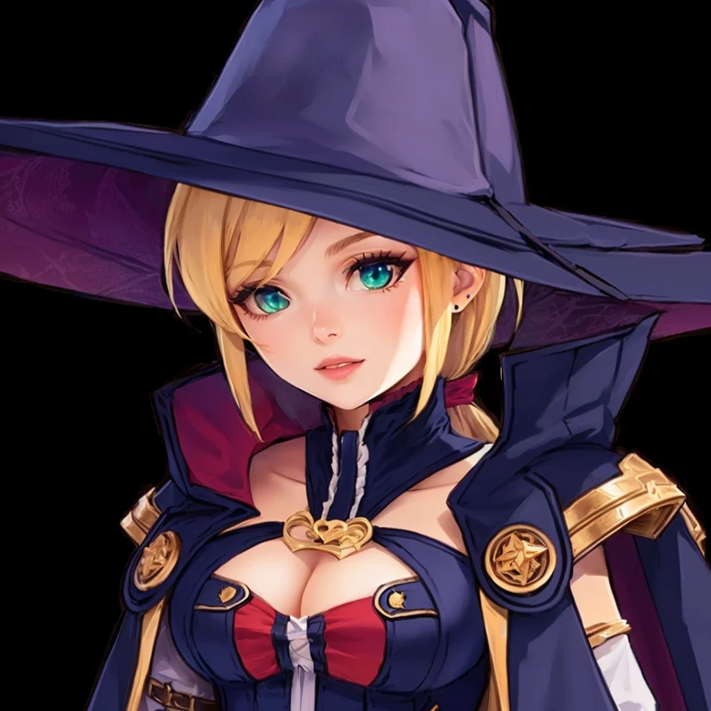 full body of a woman in a witch's hat and a cape, mechanized witch girl, half summoner half megumin, black magical girl, portrait of a female magician, marisa kirisame, Sorceress, female magician!, portrait of a sorceress, female magician, beautiful sorceress, black witch character, black witch side portrait
