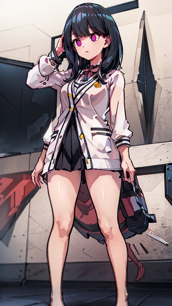 1 girl,Browsing Caution,(((Large Machine-Made Choker))), high,Huge breasts, clavicle,Absurd, brainwashing,Hollow Eyes, ((Expressionless,Emotional erasure)),whole body像,((stand up, Standing still)), (highest quality、4K、8k、High resolution、Must have:1.2)、Very detailed、(reality、It is realistic.、Realistic:1.37)、Ticker、Hyper HD、Studio Lighting、Ultra High Definition Paint、Sharp focus、Physically Based Rendering、Extreme Detail、Professional specifications、Vibrancy and color、Blurred、Sports portrait、landscape、Horror Style、Anime Big Tits、SF、photograph、Concept Artist、Five Fingers, Perfect body, {{{masterpiece}}}, {{{highest quality}}}, {{Very detailed}}, {shape}, {{Very delicate and beautiful}},Improved cost performance、All Roles、Canon 5D MK4でphotograph、photograph, whole body、White background、Expressionless、straight eyebrows、Expressionless、straight eyebrows、Expressionless、Hypnosis App、Stand still、@_@、Expressionless、brainwashing、Hypnosis、Lower your arms、Lower your arms、Lower your arms、Chin lift、Chin lift、Chin lift、Drooling、Drooling、Drooling、Night Classroom、Black latex tight suit、salute、Expressionless、Emotional erasure、Drooling、adult