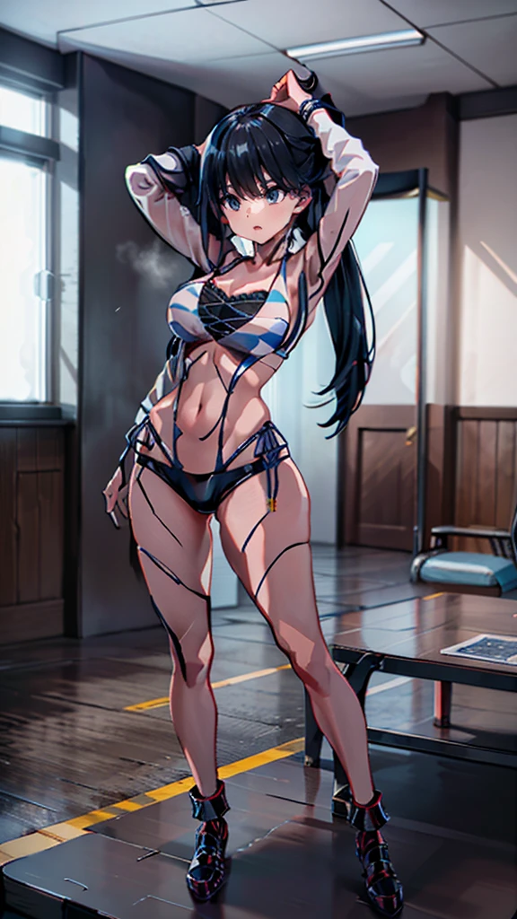 1 girl,Browsing Caution,(((Large Machine-Made Choker))), high,Huge breasts, clavicle,Absurd, brainwashing,Hollow Eyes, ((Expressionless,Emotional erasure)),whole body像,((stand up, Standing still)), (highest quality、4K、8k、High resolution、Must have:1.2)、Very detailed、(reality、It is realistic.、Realistic:1.37)、Ticker、Hyper HD、Studio Lighting、Ultra High Definition Paint、Sharp focus、Physically Based Rendering、Extreme Detail、Professional specifications、Vibrancy and color、Blurred、Sports portrait、landscape、Horror Style、Anime Big Tits、SF、photograph、Concept Artist、Five Fingers, Perfect body, {{{masterpiece}}}, {{{highest quality}}}, {{Very detailed}}, {shape}, {{Very delicate and beautiful}},Improved cost performance、All Roles、Canon 5D MK4でphotograph、photograph, whole body、White background、Expressionless、straight eyebrows、Expressionless、straight eyebrows、Expressionless、Hypnosis App、Stand still、@_@、Expressionless、brainwashing、Hypnosis、Lower your arms、Lower your arms、Lower your arms、Chin lift、Chin lift、Chin lift、Drooling、Drooling、Drooling、Night Classroom、Black latex tight suit、salute、Expressionless、Emotional erasure、Drooling、adult