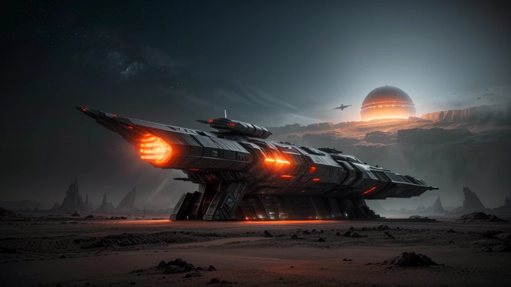 ((( R-STYLE FUTURISTIC WORLD. h. Giger MINIMALISTA ELÉCTRICO ))), (((FUTURISTIC OPAQUE GRAY COMBAT MACHINES SHIPS IN FLIGHT))) (((INCREDIBLE R-STYLE FIGHTER SHIP PIECE. h. Giger ))), ((CARVED STEEL), (DEPTH OF FIELD IN FORCED PERSPECTIVE VIEW FROM BELOW OF ALIEN WAR STRAIGHT BIOMECHANICS disgusting alien biology biomechanics) biomechanical alien, unknown, extraterrestrial biology on unknown planet, HEAVY atmosphere with dust particles suspended in the air red - orange WITH SULFUR
