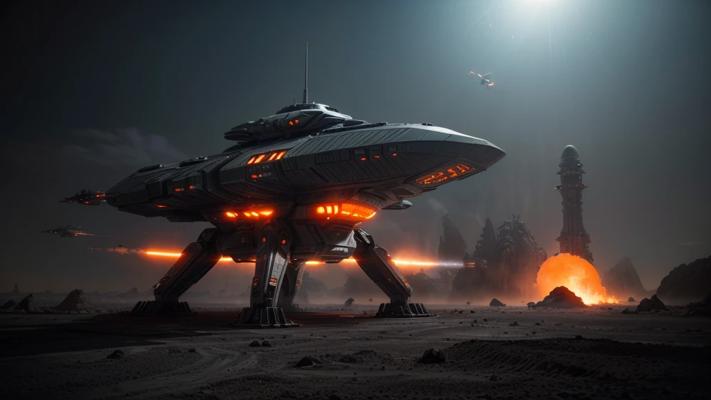((( R-STYLE FUTURISTIC WORLD. h. Giger MINIMALISTA ELÉCTRICO ))), (((FUTURISTIC OPAQUE GRAY COMBAT MACHINES SHIPS IN FLIGHT))) (((INCREDIBLE R-STYLE FIGHTER SHIP PIECE. h. Giger ))), ((CARVED STEEL), (DEPTH OF FIELD IN FORCED PERSPECTIVE VIEW FROM BELOW OF ALIEN WAR STRAIGHT BIOMECHANICS disgusting alien biology biomechanics) biomechanical alien, unknown, extraterrestrial biology on unknown planet, HEAVY atmosphere with dust particles suspended in the air red - orange WITH SULFUR
