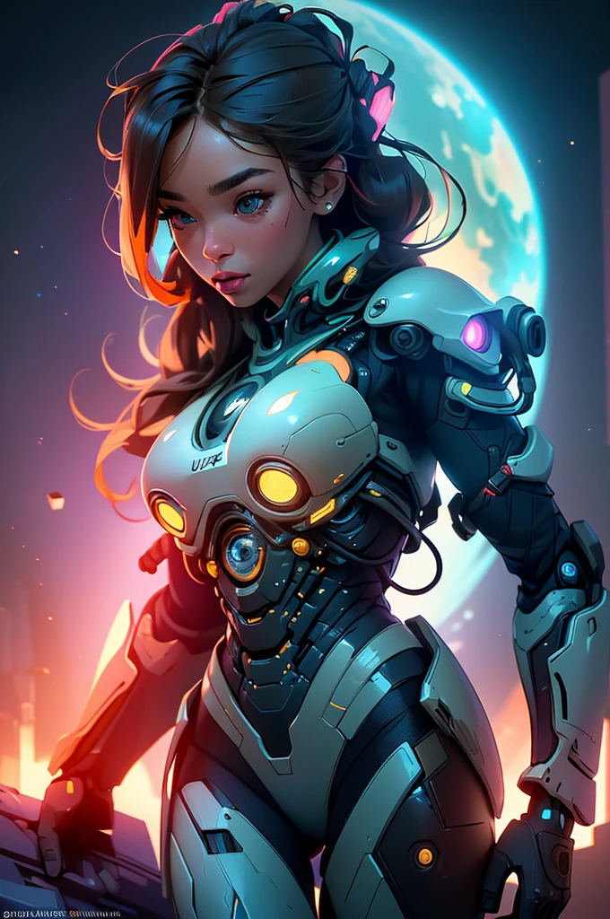 (ultra quality, 4k, 8k, high resolution, masterpiece: 1.2), ultra detailed, (realistic, photorealistic, photorealistic: 1.37) A beautiful young woman in a space suit, revealing her buttocks, on an alien planet, intricate cyborg cyberpunk futuristic sci-fi detailed portrait, hyperrealistic, 8k, dramatic lighting, cinematic, vibrant colors, glowing energy aura