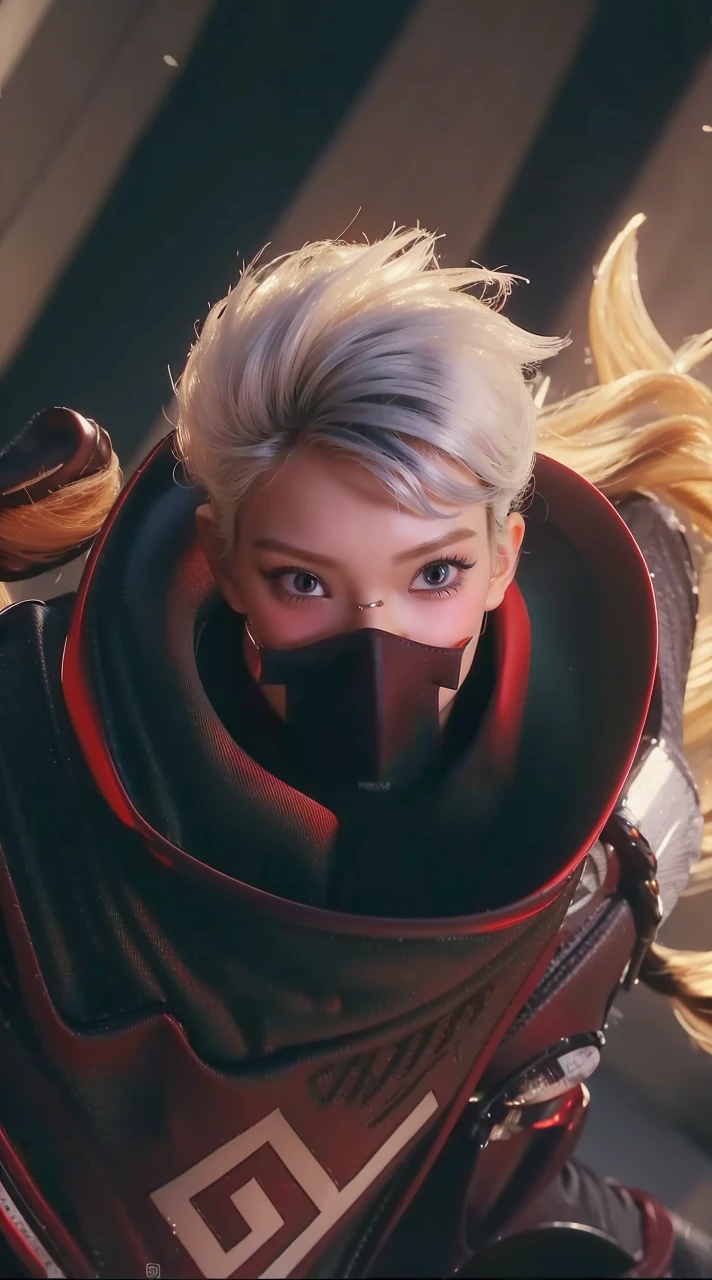 (8k, 4k, best quality, highres, ultra high res:1.1), (masterpiece, realistic, photo-realistic:1.1), 1boy,  face, close-up, twintails, blonde hair, black eyes, red lips,  (looking at viewer:2), absurdly long hair, long eyelashes, eyeshadow,  small face, big eyes,
bare shoulders,
high contrast, 