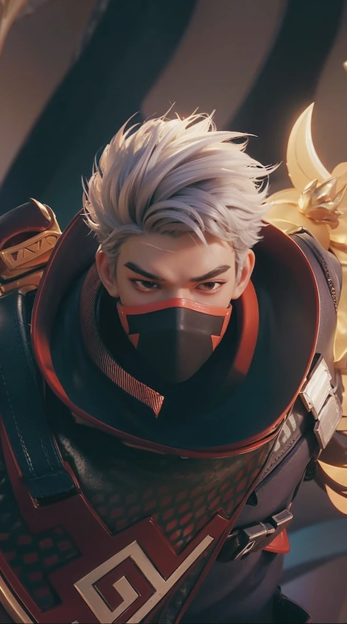 close up of someone like hero monkey character in the city mobile legends style art, iconic character splash art skin, character splash art, official splash art, street legends of the sun mobile legends skin, boy