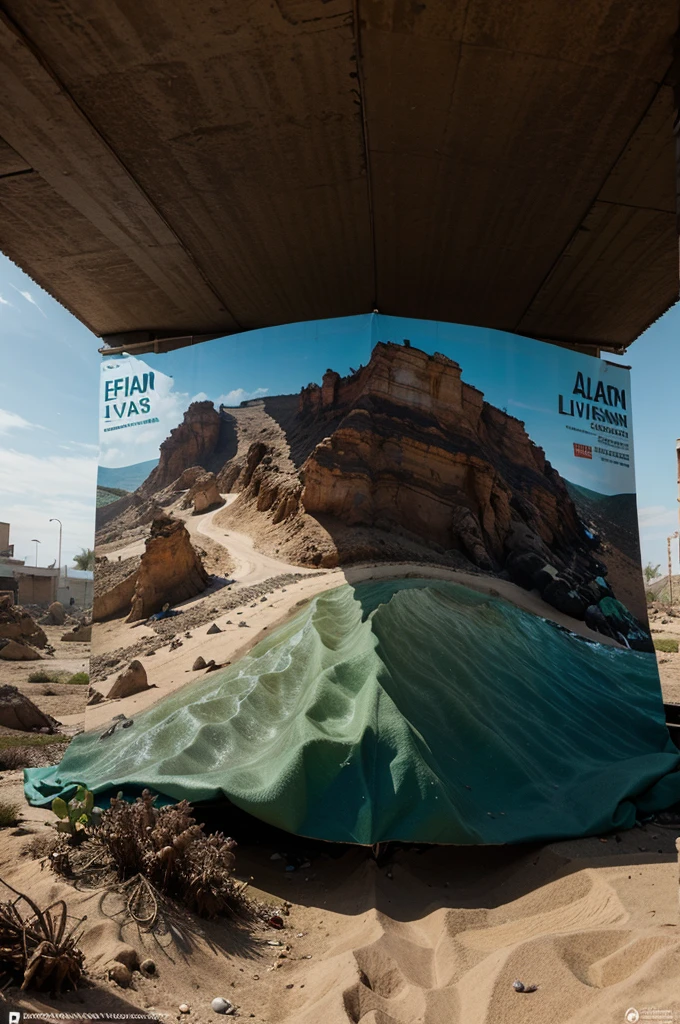 flayer image of arid environment, pollution, extinction of living things, sea pollution, efek rumah kaca