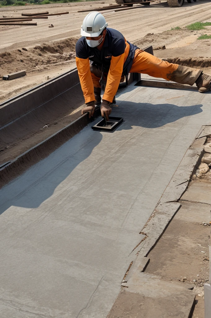 Slab leaking civil work vactor png