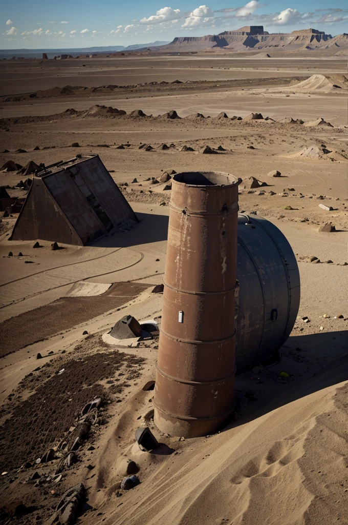 pollution image, arid environment, chimney, CO2, extinction of living things, sea pollution