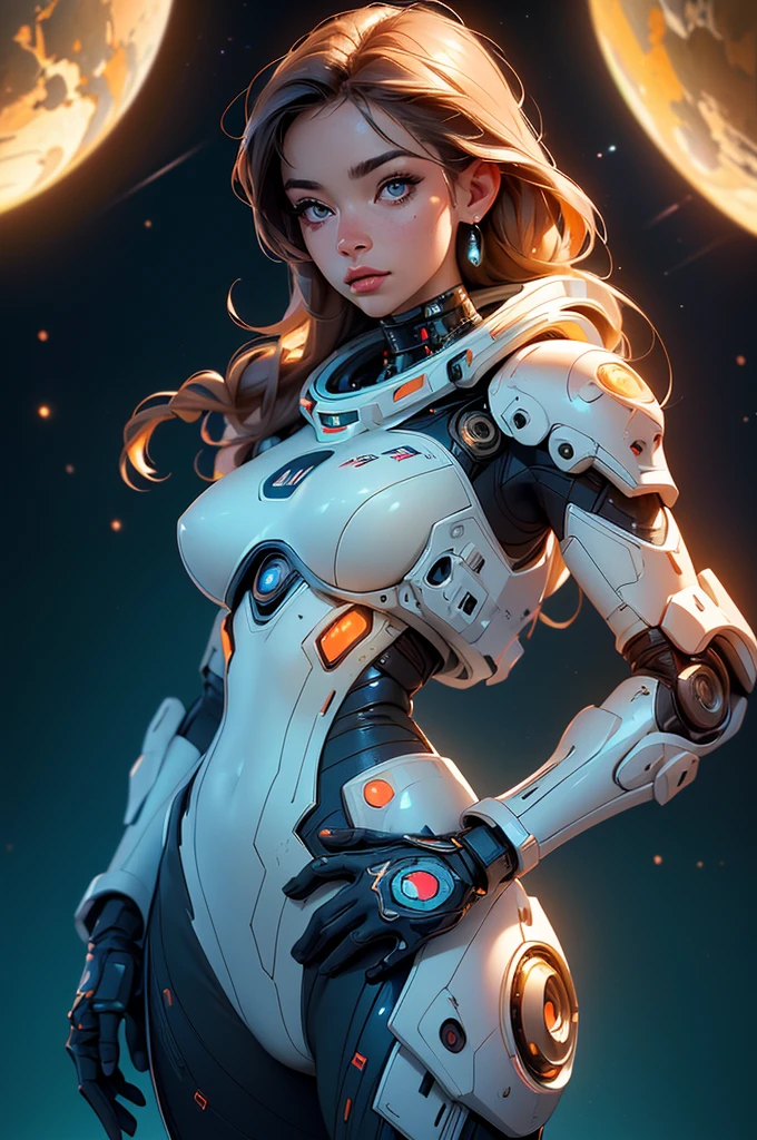 (ultra quality, 4k, 8k, high resolution, masterpiece: 1.2), ultra detailed, (realistic, photorealistic, photorealistic: 1.37) A beautiful young woman in a space suit, revealing her buttocks, on an alien planet, intricate cyborg cyberpunk futuristic sci-fi detailed portrait, hyperrealistic, 8k, dramatic lighting, cinematic, vibrant colors, glowing energy aura
