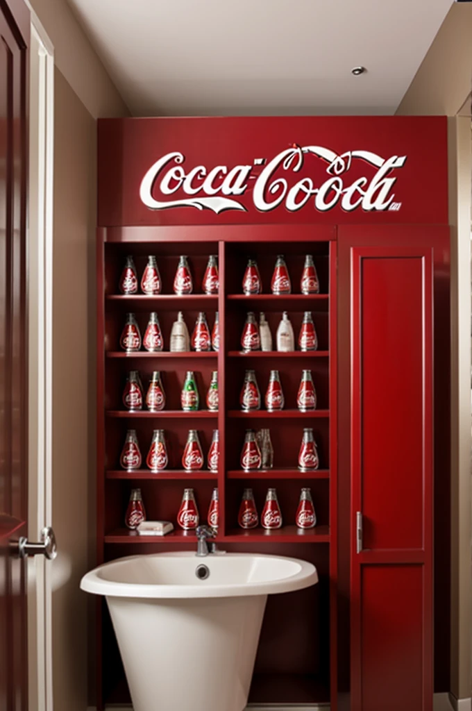 Coca-Cola like bathroom