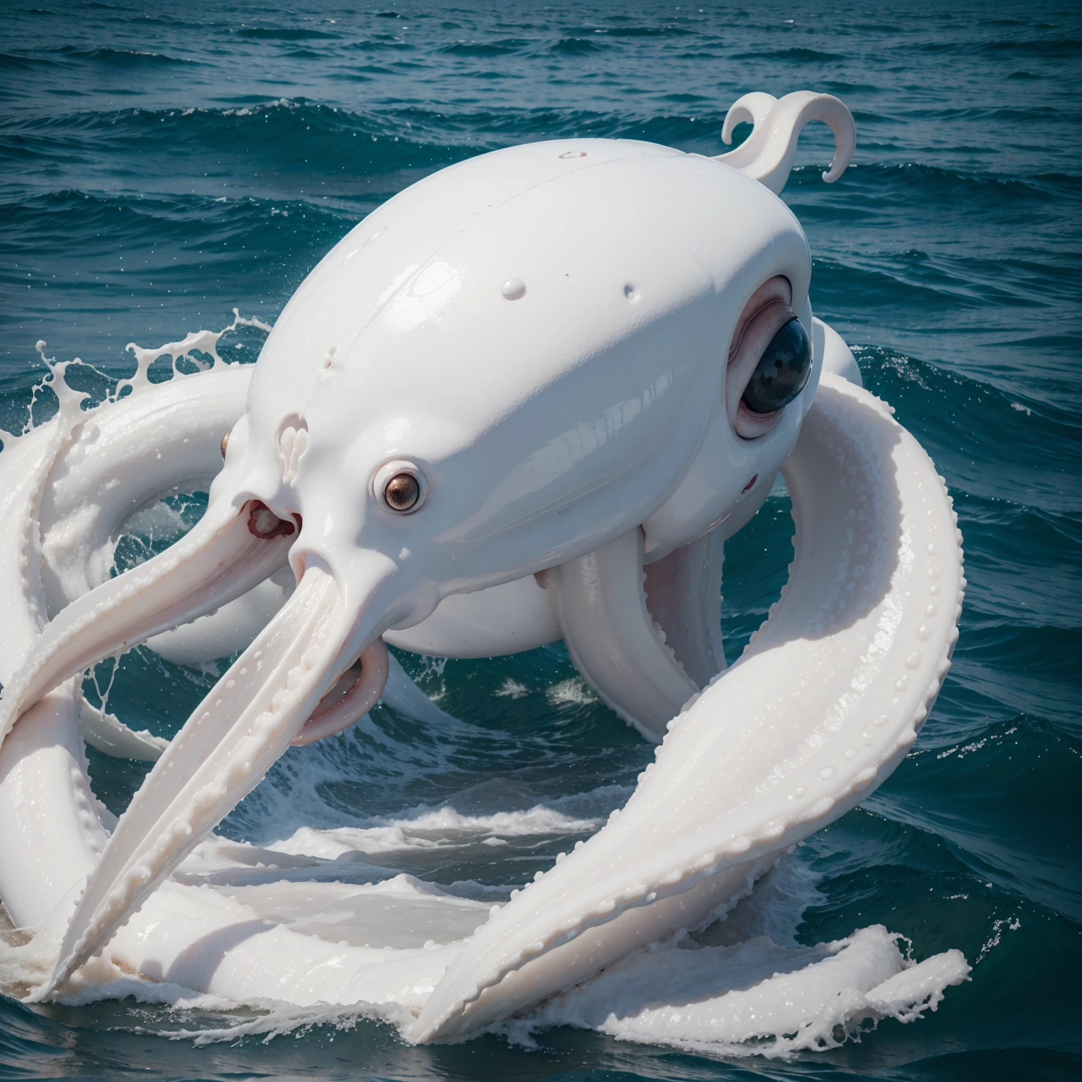 Big milk squid