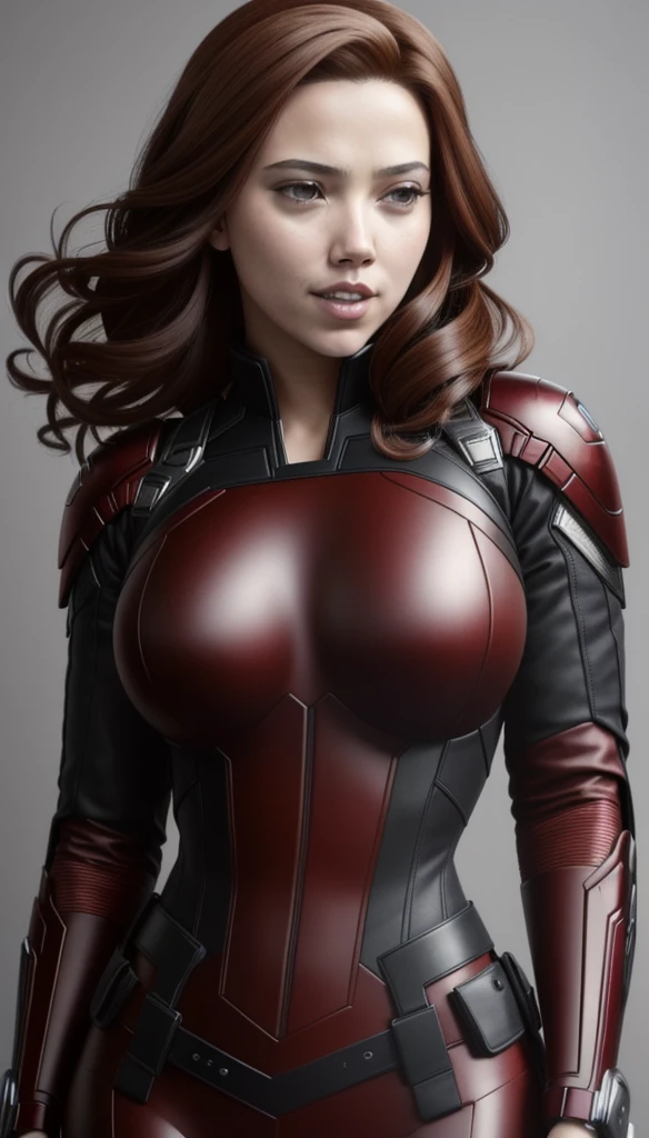 (masterpiece), (best quality), (photorealistic:1.3), 8k, detailed skin texture, detailed cloth texture, beautiful detailed face, intricate details, ultra detailed, scarlett johansson, Black Widow in the style of the Captain America, straight red hair, (full-length body:1.2)