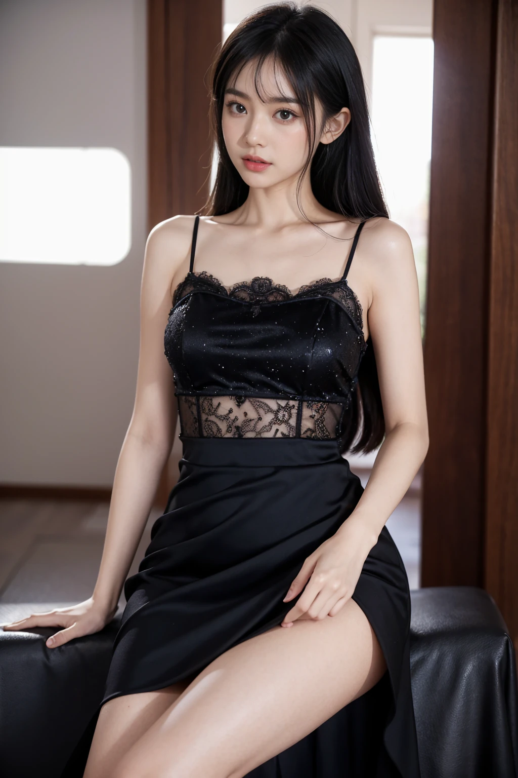 Little black dress:选择一件剪裁合体的Little black dress,This is a perfect choice for a dinner .。可以选择带有一些特别设计的Little black dress,Like lace decoration、Sequined or asymmetrical cut,To increase fashion sense。