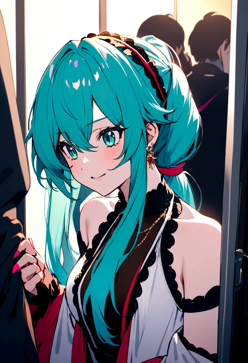 Miku Hatsune backstage 