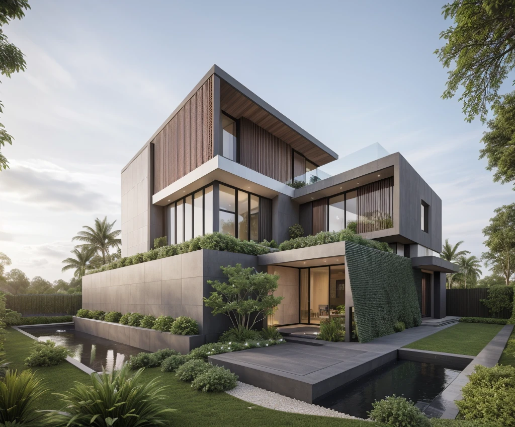 ((best quality)), ((masterpiece)), (detailed), perfect face, ((Masterpiece)), (best quality), (ultras Realistic), 8k, Raw photo, a rendering of a modern house with vietnamese roof anh brick yard , realistic garden, contemporary house, exterior design, wide establishing shot, modern house, in style of simplified realism, concept house, realistic building, front elevation view, wide angle exterior 2022, inter dimensional villa, building facing, sharp focus ilustration hq, modern style, realistic establishing shot, concept house, wide angle exterior 2022, precise architectural rendering, inter dimensional villa, award-winning render, front-view, mid-view, detailed rendering, architectural render, architecture render, modern house, architectural visualization, realistic architecture, insanely detailed rendering, exterior , trees landscape, sky wood paneled ceiling, a rendering of a modern house with a garden, precise architectural rendering, high quality rendering, award-winning render, professional render, beautiful 3 d rendering, beautiful rendering, architectural rendering, a photorealistic rendering, luxcore render, stunning render, an award winning digital render, beautiful rendered, high-quality render, architectural 3 d render, artistic render, a view of a garden with lots of flowers and plants, in a cottagecore flower garden, cottagecore flower garden, lush flowery outdoors, garden with flowers, flower garden summer morning, lots of plants and flowers, lush garden surroundings, lush chic garden, with a french garden, lush plants and flowers, home and garden, garden at home, homes and gardens, permaculture, with a garden, sustainable architecture, gardening, green house, homes and garden magazine, beautiful house on a forest path, vegetal architecture, a rendering of a modern house with a small balcony and a bancony , precise architectural rendering, modern house, contemporary house, concept house, street,