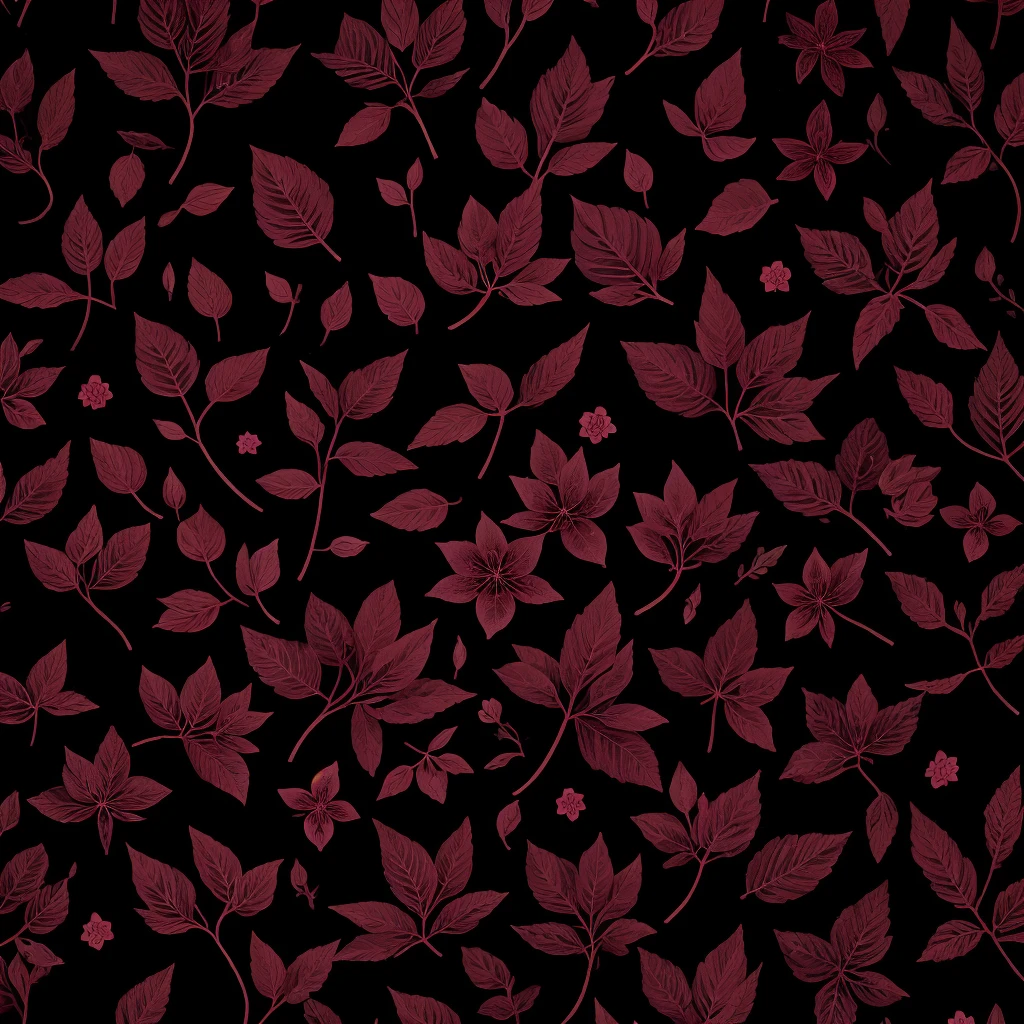 a black and pink floral background with leaves and berries, beautiful illustration, purple foliage, by Rose Henriques, by Zofia Stryjenska, pink forest, botanical background, by Maruja Mallo, illustration | rutkowski, by Emily Murray Paterson, by Louise Abbéma, detailed beautiful plants, lush garden leaves and flowers, color leaves, beautifully illustrated