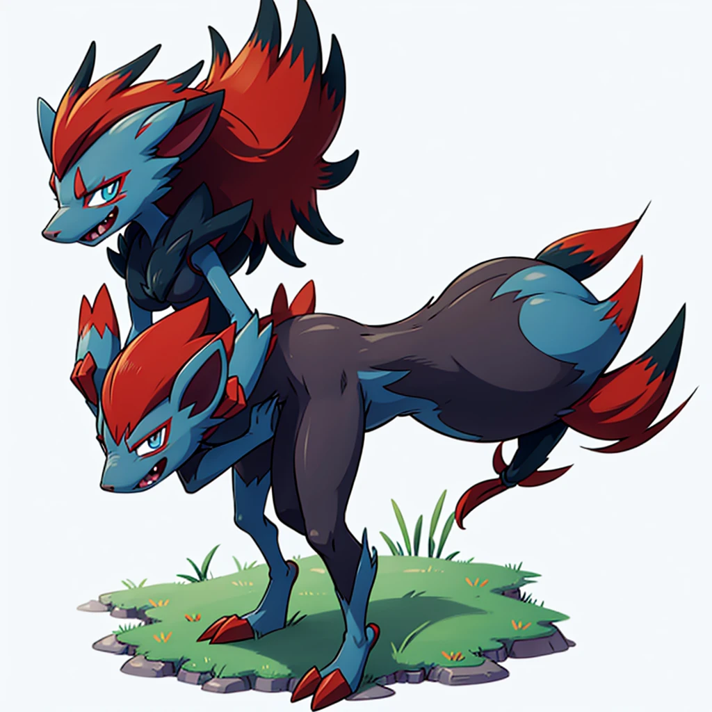 zoroark, pokemon (creature),forest, lake,