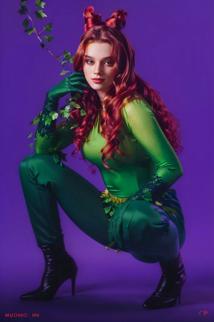 um4thurm4n dressed in green and red posing for a photo.,