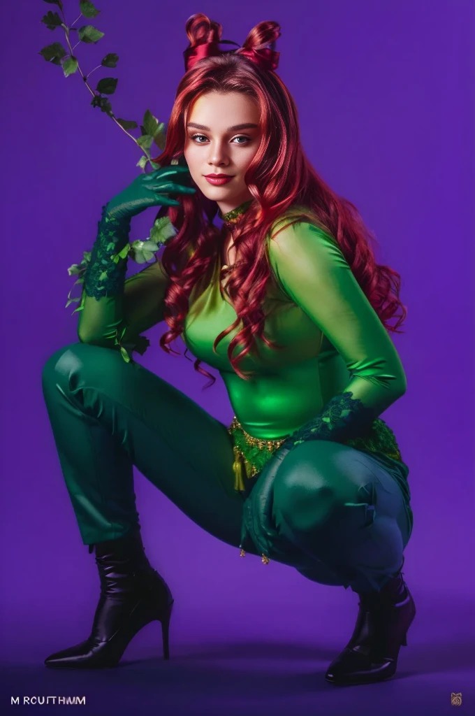 um4thurm4n dressed in green and red posing for a photo.,
