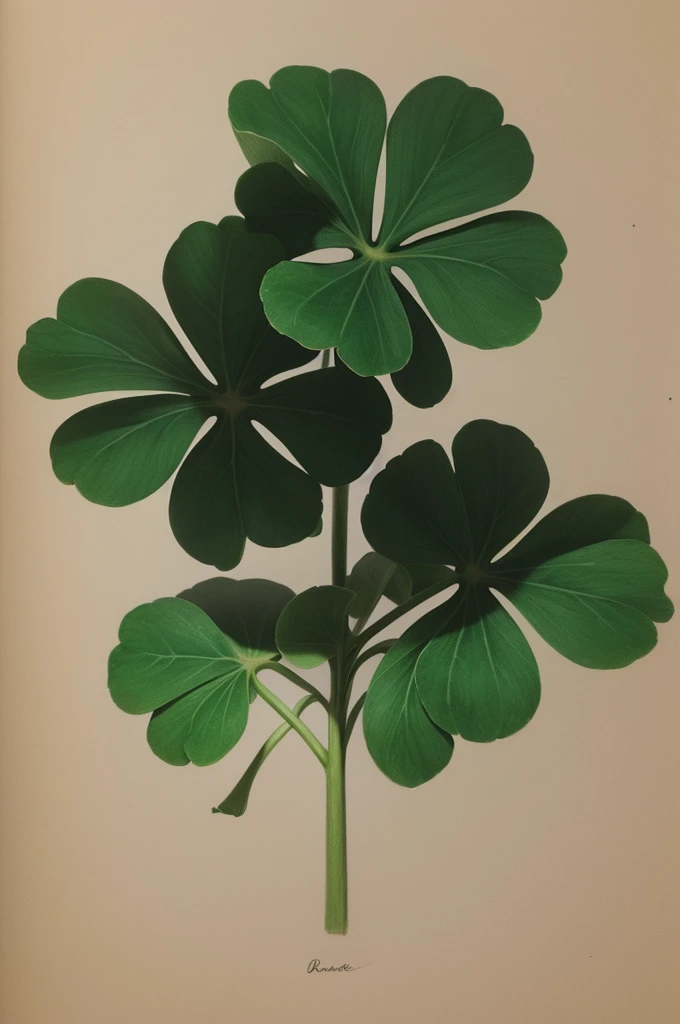A drawing of a shamrock 
