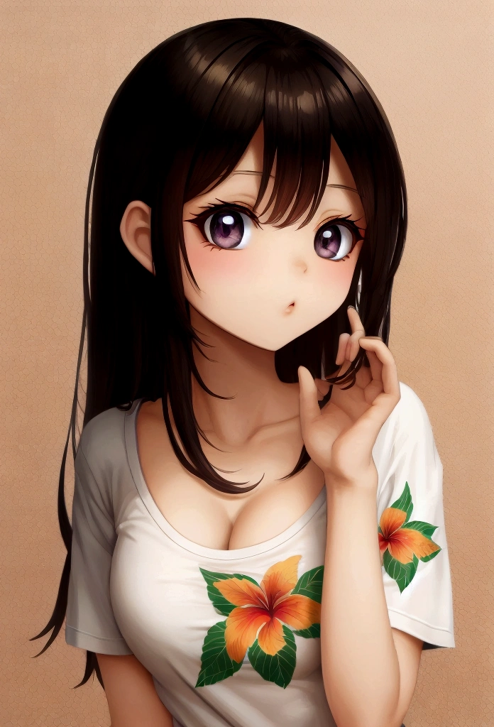 tshirt design, rzminjourney, Vector art, summer design, Hot as Hawaii,hand {refer tos} cute {refer to} hand,