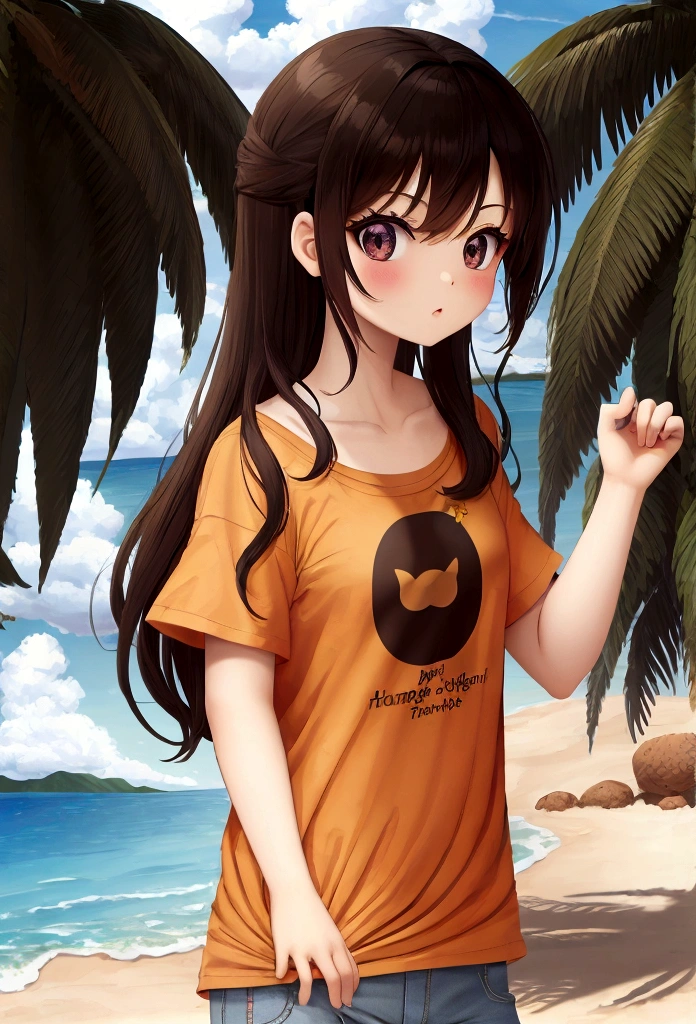 tshirt design, rzminjourney, Vector art, summer design, Hot as Hawaii,hand {refer tos} cute {refer to} hand,