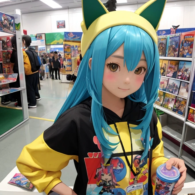 comic con中，personification（cat ears human cat tail）At comic con，There are many different types of Toy figures，Nendoroid 3D，anime statue，Toy figure，q cheeks，Funny company anime style，anime action figure，silicone man，Silicone statue，Styled for Nendoroid，figure、 anime figure、action figurine toys、silicone statue animal illustrations,mixed species,different kinds of animals,various species,diverse animals,digimon evolution，Ultimate Evolution，perfect body，ultimate body，horse，There is personification，digimon evolution，Ultimate Evolution，perfect body，ultimate body，UFO，There is a horse，There is personification，There are photos of Cat lady with many animals，animal illustrations,mixed species,different kinds of animals,various species,diverse animals,digimon evolution，Ultimate Evolution，perfect body，ultimate body，horse，There is personification，digimon evolution，Ultimate Evolution，perfect body，ultimate body，UFO，There is personification，Cat lady，cat ears women\(Lovely,Kawaii,10 years old）rest ,quality\(masterpiece,high resolution,top-quality,top-quality real texture skin,提high resolution,RAW photos,Best quality,Very detailed\)