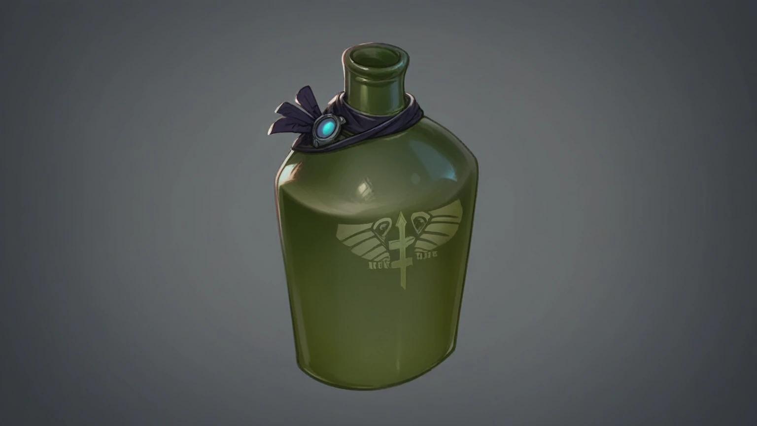 military flask, holy, holy cross, Holy water, frontline style, borderlands style, artstation, concept art, hand paint texture, 