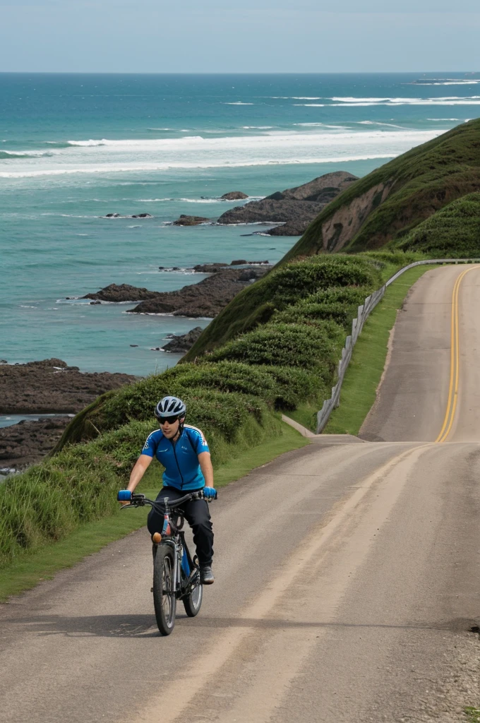 Bikes drive on sea