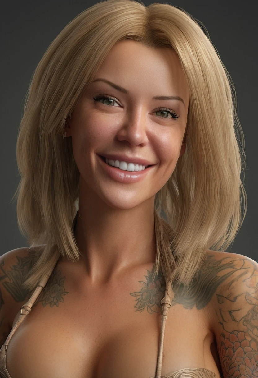 masterpiece, best quality, Laurence bedard, 1 female, solo anatomically correct, textured skin, she is smiling super detail, high details, high quality, award winning, best quality, highres, 16k, 8k