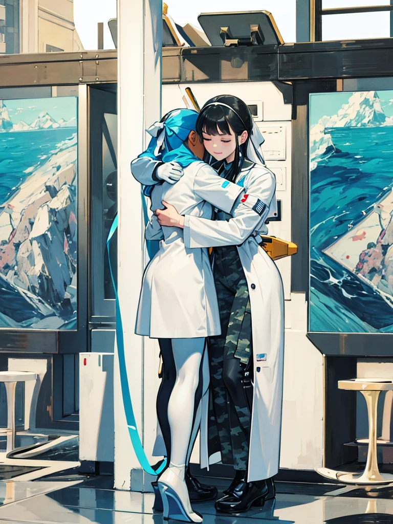 SeaArt AI-Robot Vincent Picture Default 15:18:38
White nurses, camouflage soldiers, hugs.
