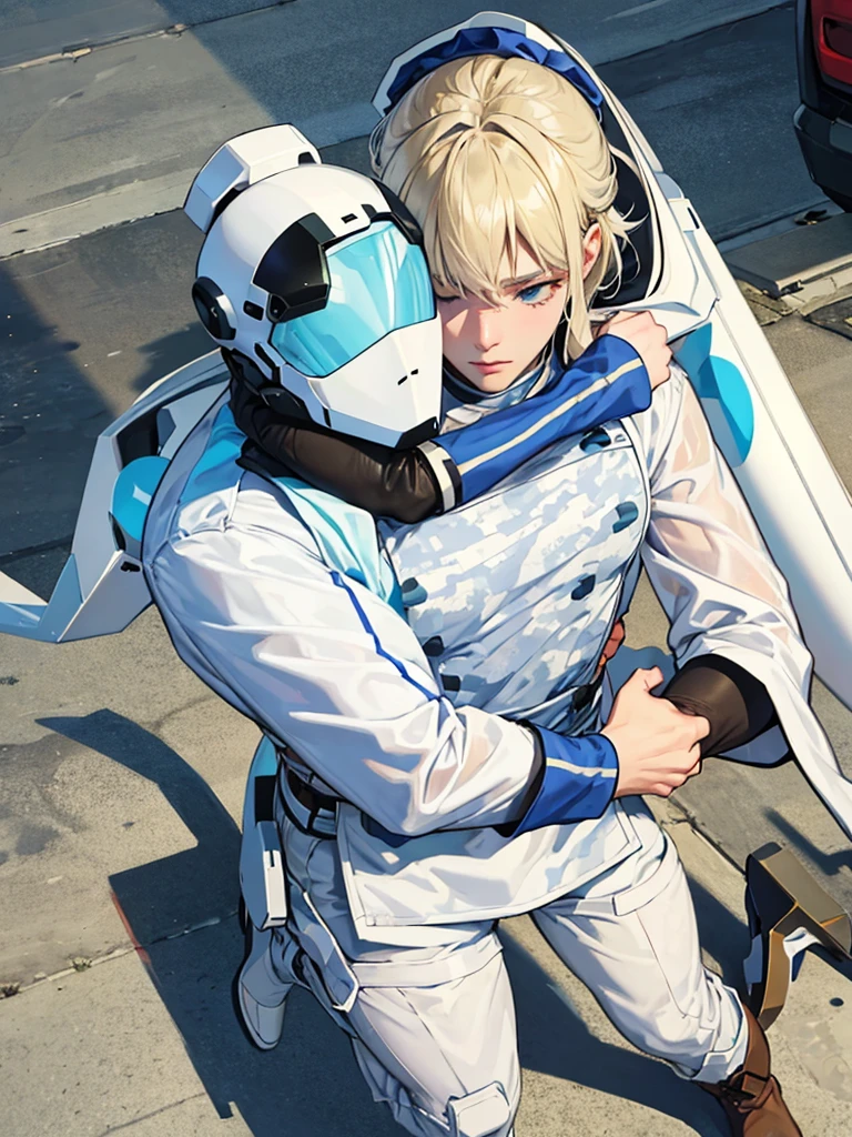 SeaArt AI-Robot Vincent Picture Default 15:18:38
White nurses, camouflage soldiers, hugs.
