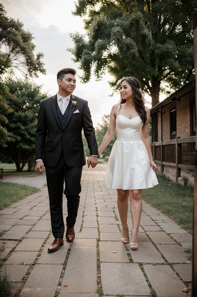 Pre-wedding photos of men and women 
