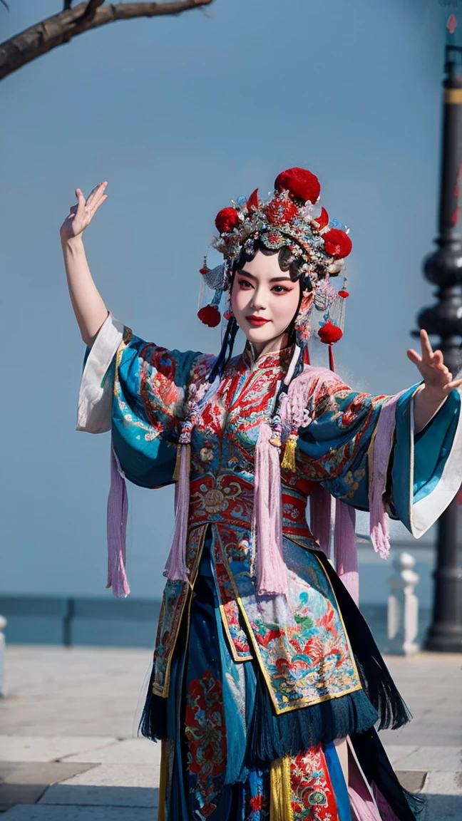 masterpiece, best quality, masterpiece, best quality, 1 Girl, Peking Opera,Qibi