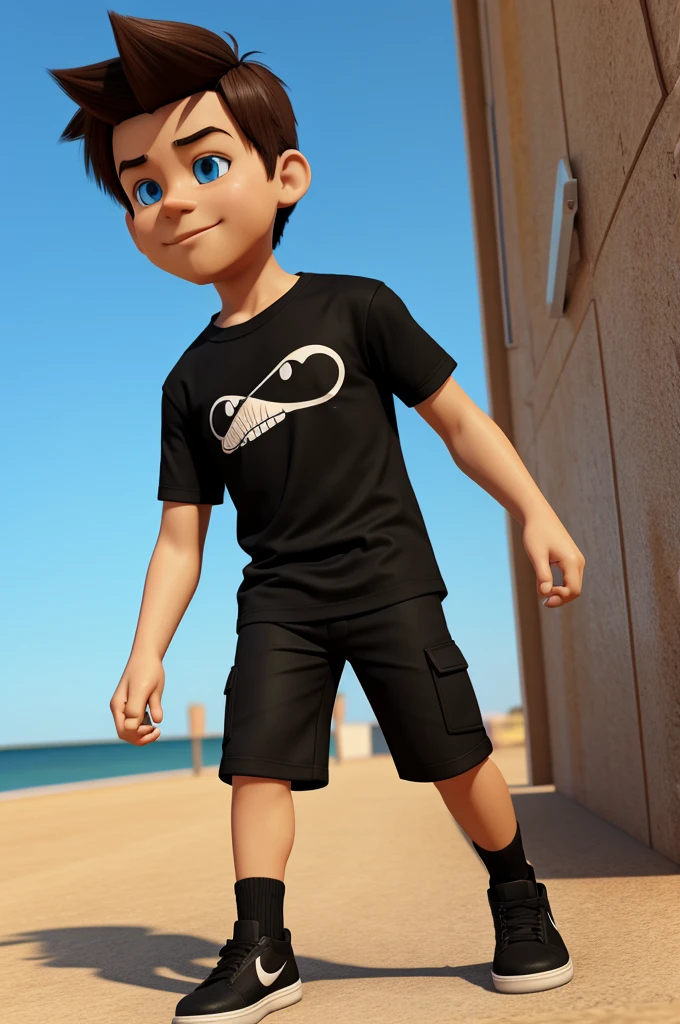 3d cartoon character boy 

