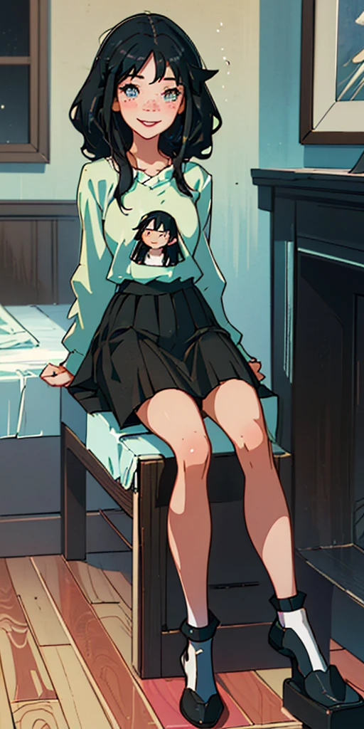 1 girl with black hair on a bed looking at the camera showing her vagina, mostrando os peitos, sem calcinha, opening your legs for the camera, corada, Shy posture, squat position , despida, nua, pelada, pussy vagina private parts samples