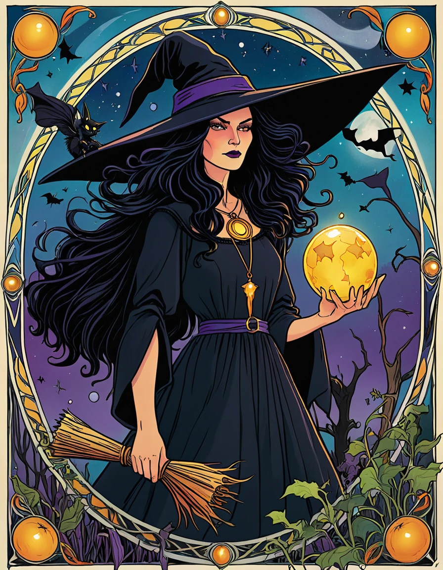 Witch tarot card