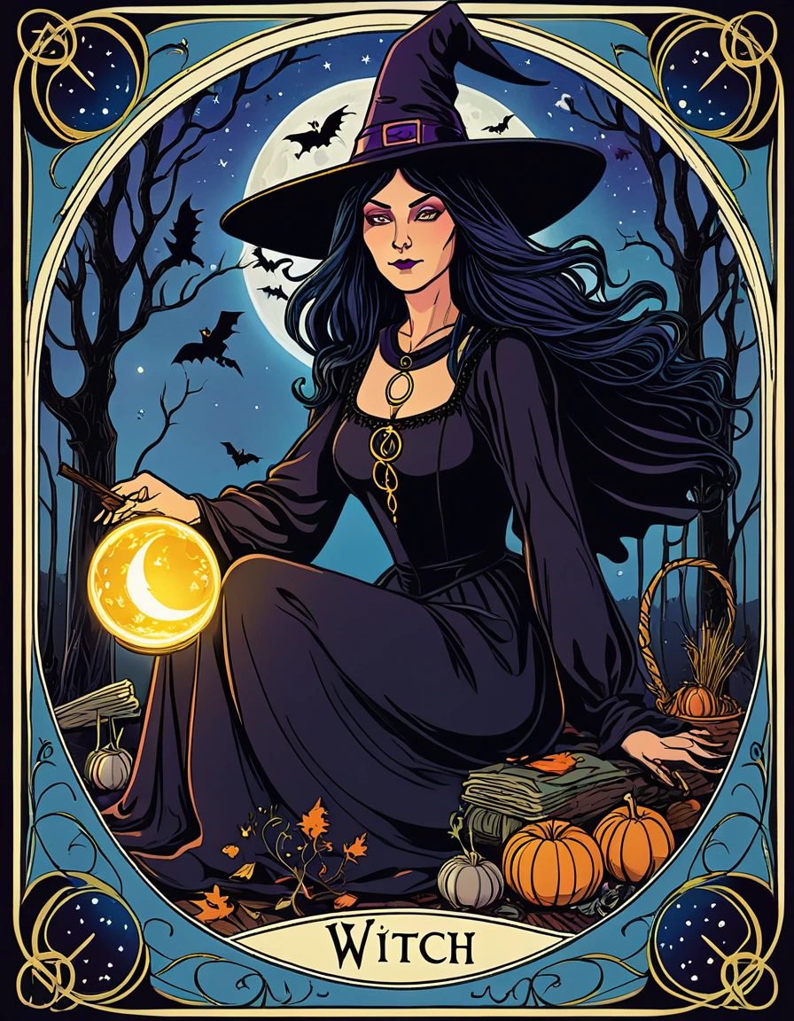 Witch tarot card