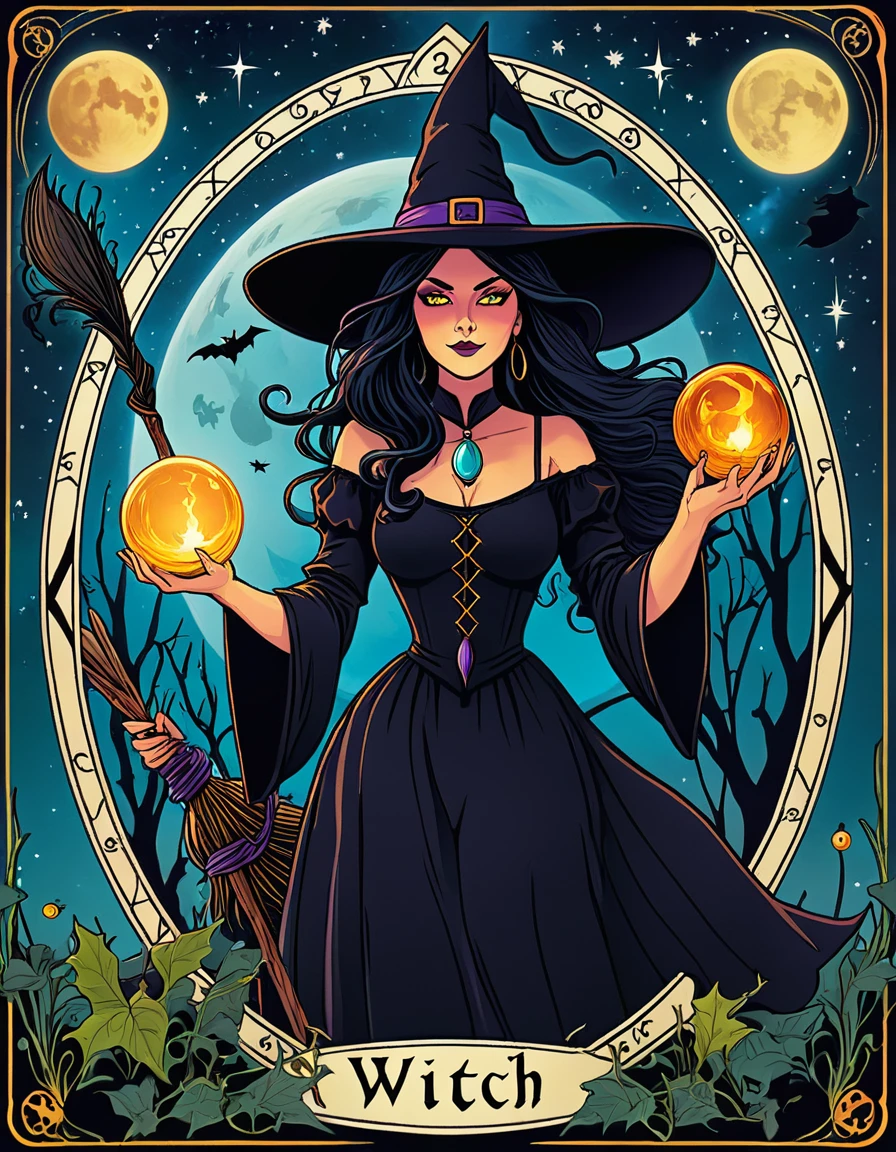 Witch tarot card