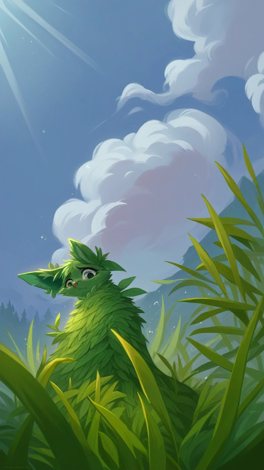 A professional high-quality photo, in 4K resolution, captures in realistic detail a charming girl in a fluffy white pajama with ears and foxtail. She is sitting in the middle of an enchanted forest, where every element is portrayed to perfection. The textures of the pajamas, ears and tail are sharp and palpable. Sunlight falls on the leaves and gently illuminates the girl's face, highlighting each delicate and charming expression