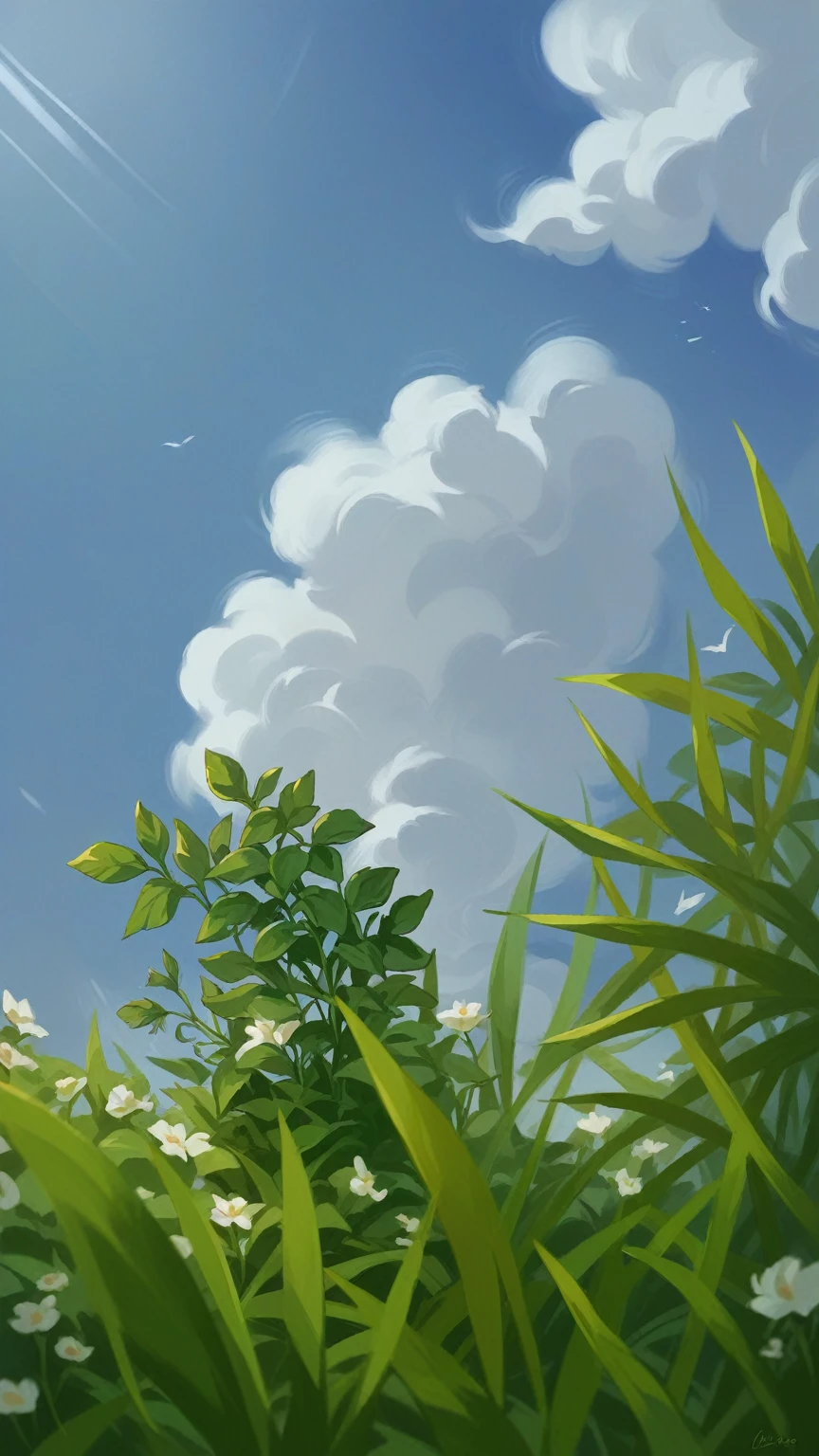 In this background, make flowers in red color, mix brown color like real, Cyber Park effect, sunlight als