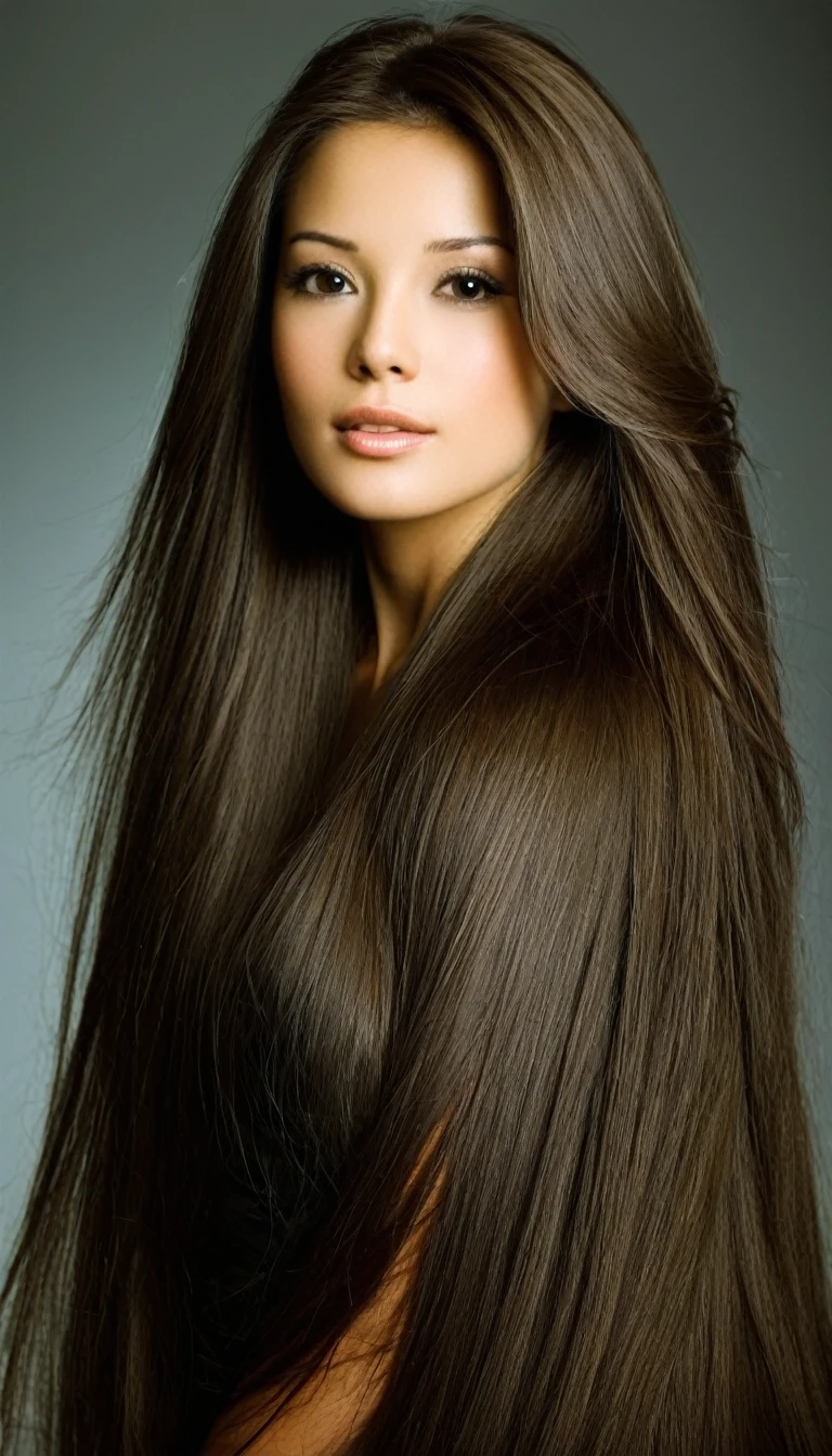 Beautiful woman, Long hair