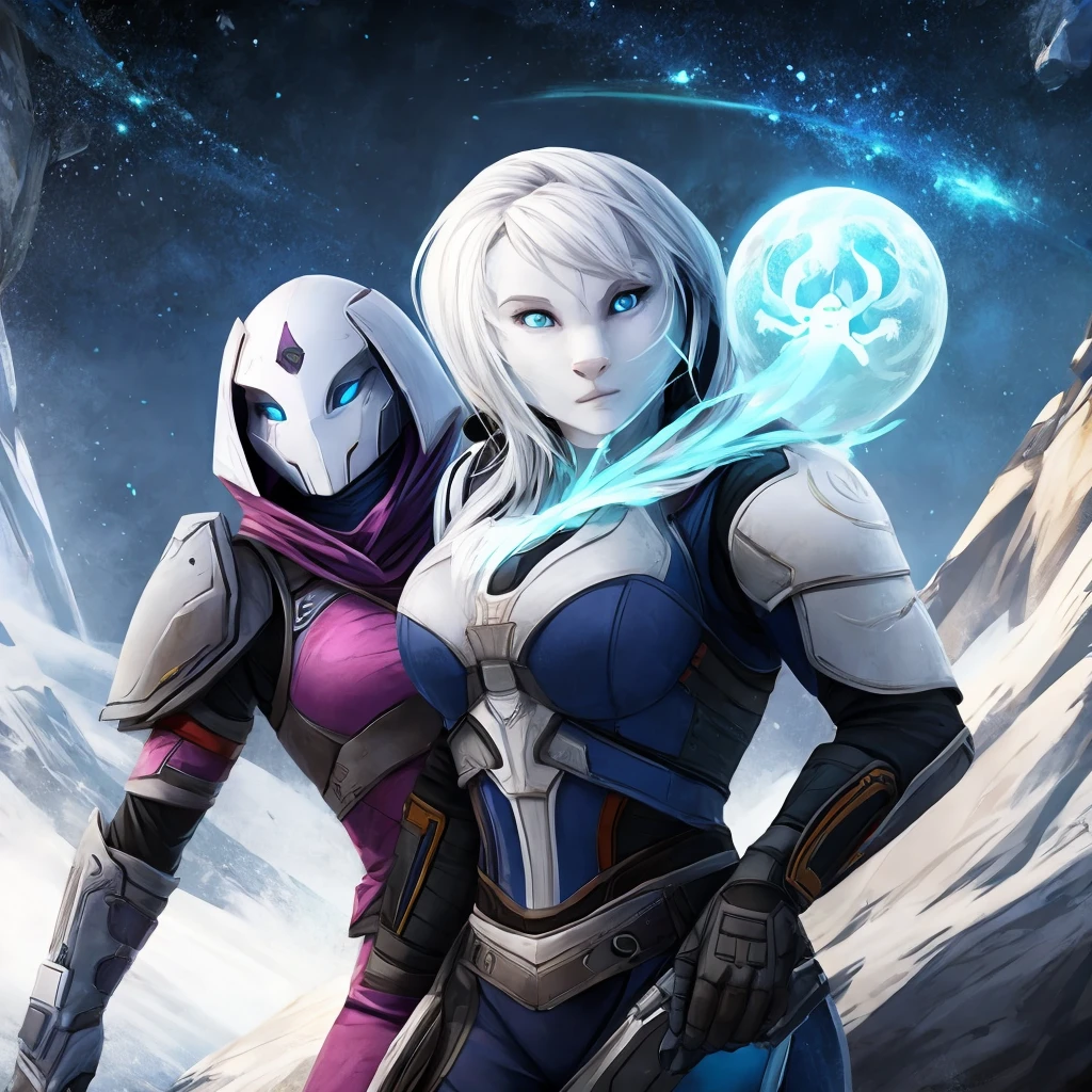 Destiny 2  female furry 
Guardian with ghost 
