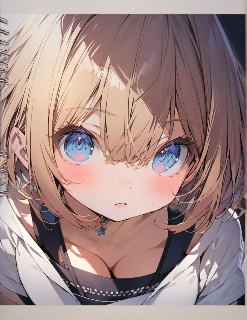 masterpiece blonde girl(Short Bob Hair:1.4),(blue eyes)Big Breasts
Are you okay?