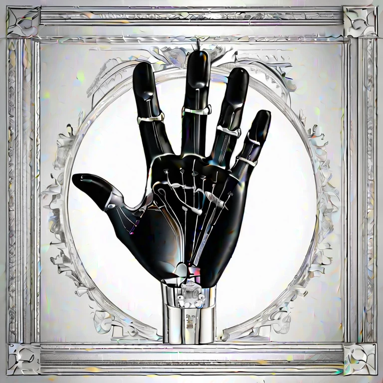 Anatomically ultra-accurate hand depiction, harmonized with the background