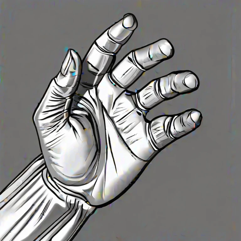 Anatomically ultra-accurate hand depiction, harmonized with the background