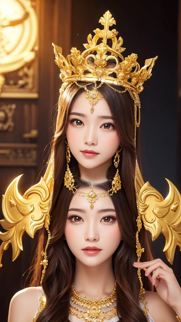 Goddess　gold　gorgeous　crown