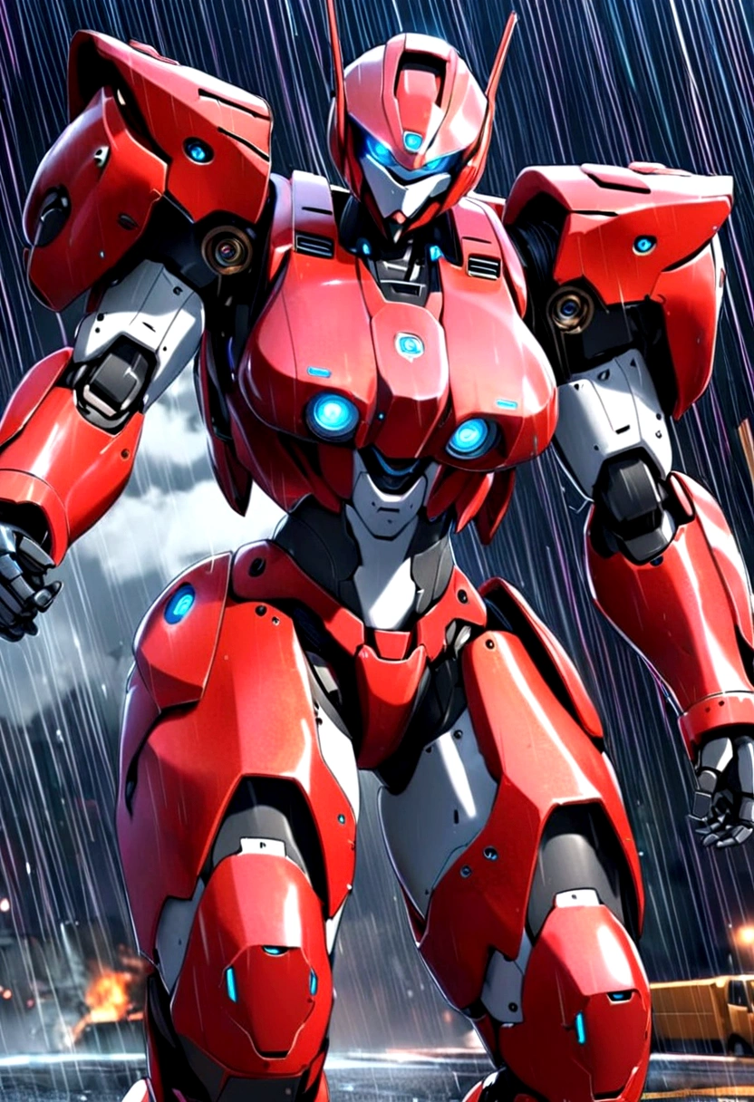 best quality big breasts battle suit robot rain