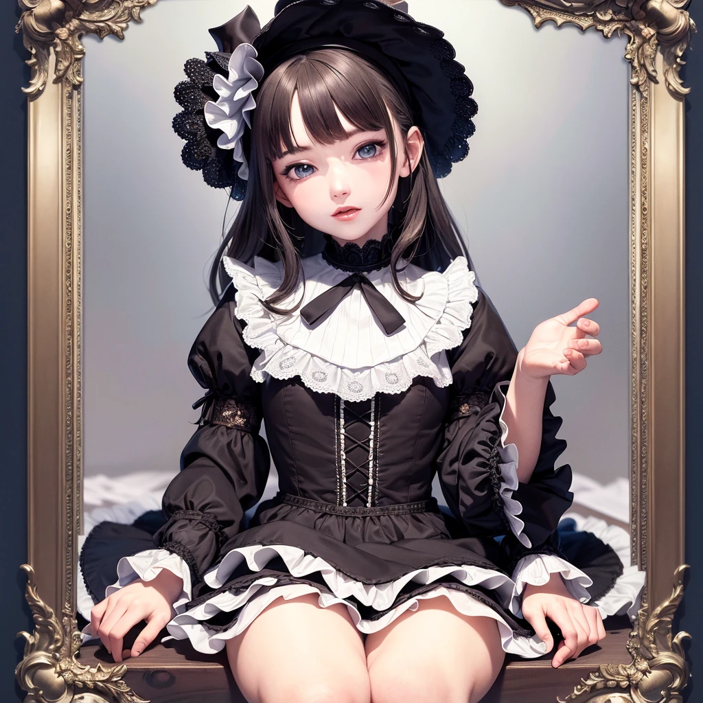 (masterpiece),(best quality:1.0), (ultra highres:1.0), detailed illustration, portrait, detailed, girls, detailed frilled clothes, detailed beautiful skin, face focus